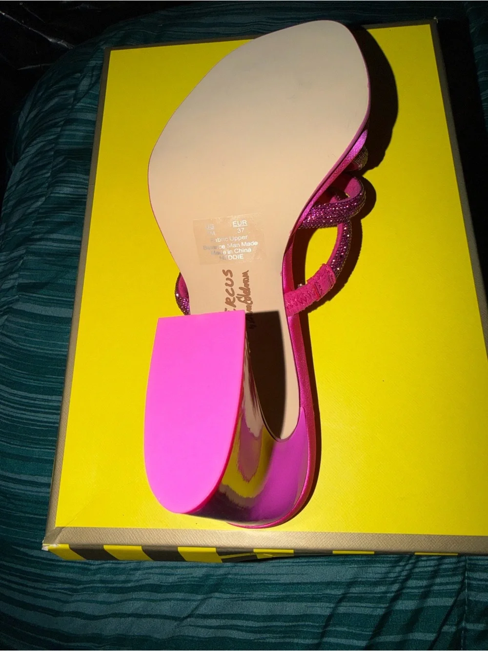 Circus NY Brand Hot Pink Strappy Women’s Slide Sandal